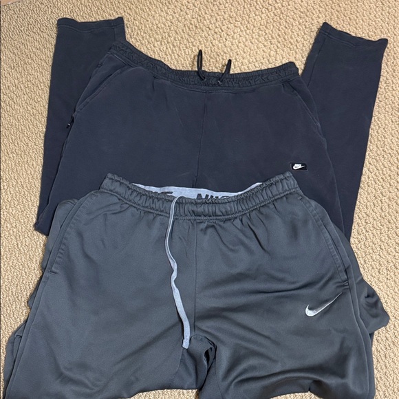 Nike mens Black and Dark Gray Joggers smoke free home!! - Picture 1 of 10
